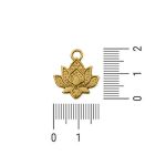 Pingente Flor De Lótus Ouro 18 mm