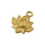 Pingente Flor De Lótus Ouro 18 mm