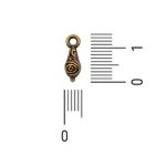 Pingente Trabalhado Ouro V 5 mm