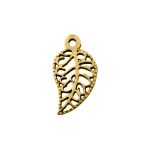 Pingente Folha Ouro 10 mm