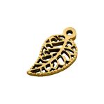 Pingente Folha Ouro 10 mm