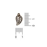 Pingente Folha Ouro Velho 10 mm