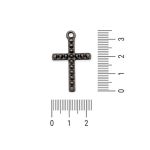 Pingente Cruz Prata Velha 22 mm