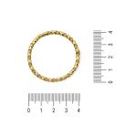 Enfeite Torcido Ouro 42 mm