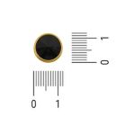 Enfeite Redondo Ouro 12 mm