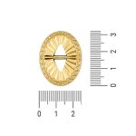 Enfeite Oval Ouro 24 mm