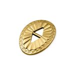 Enfeite Oval Ouro 24 mm