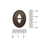 Enfeite Oval Ouro V 24 mm
