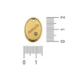 Pingente Amizade Ouro 14 mm