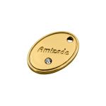 Pingente Amizade Ouro 14 mm