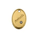 Pingente Amizade Ouro 14 mm