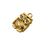 Pingente Coruja Ouro 13 mm