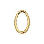 Enfeite Oval Ouro 34 mm