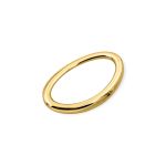 Enfeite Oval Ouro 34 mm