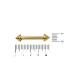 Enfeite Pontas Ouro 10 mm