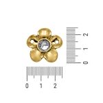 Enfeite Flor  Ouro 25 mm