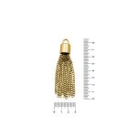Enfeite Corrente Ouro 15 mm