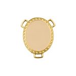 Enfeite Oval Ouro 36 mm