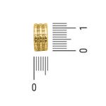 Passador Trabalhado Ouro 6 mm