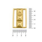 Passador Retangular  Ouro 32 mm