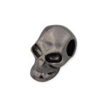 Passador Caveira  Prata Velha 10 mm
