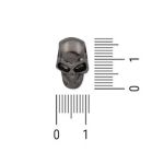 Passador Caveira  Prata Velha 10 mm