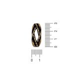 Passador Trabalhado Ouro V 12 mm