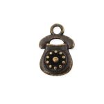 Pingente Telefone Ouro Velho 9 mm