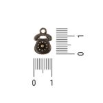 Pingente Telefone Ouro Velho 9 mm