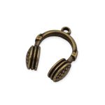 Pingente Fone Ouro V 23 mm