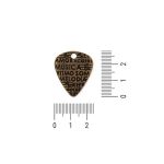 Pingente Musical  Ouro Velho 24 mm - GI6018-23