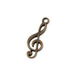 Pingente Musical Ouro Velho 13 mm