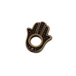 Pingente Mão de Fátima Ouro Velho 13 mm