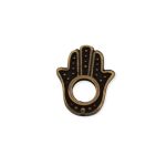 Pingente Mão de Fátima Ouro Velho 13 mm