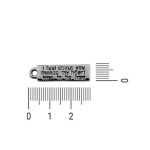 Pingente  Frase Níquel 13 mm