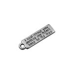 Pingente  Frase Níquel 13 mm