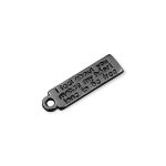 Pingente  Frase Grafite 13 mm