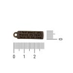 Pingente Frase Ouro Velho 13 mm
