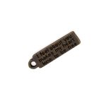 Pingente Frase Ouro Velho 13 mm