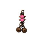 Pingente Bolinhas Ouro Velho 10 mm