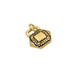 Pingente Asteca Ouro 14 mm