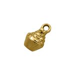 Pingente Cupcake Ouro 10 mm