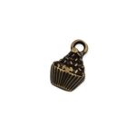 Pingente Cupcake Ouro V 10 mm