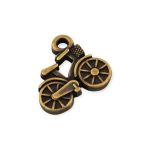 Pingente Bicicleta Ouro V 17 mm
