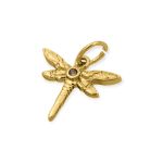 Pingente Libélula Ouro 19 mm