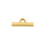 Ponteira Retangular Ouro 12 mm