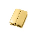Fechamento Retangular Ouro Escovado 20 mm