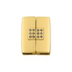 Fechamento Retangular Ouro 20 mm