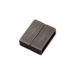 Fechamento Retangular Prata Velha 19 mm