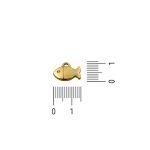 Pingente Peixe Ouro 10 mm